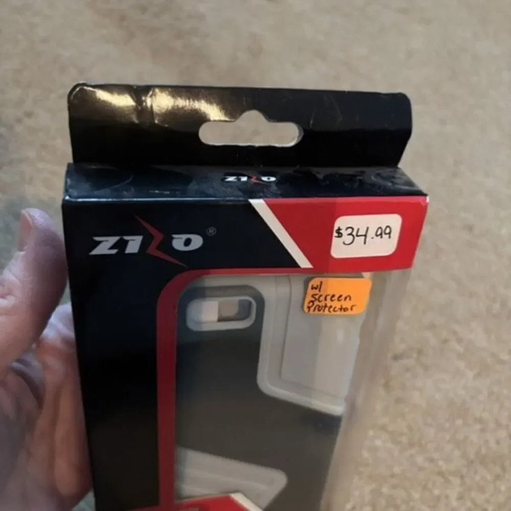 Zizo Rugged IPhone 5C Black & Gray Phone Case With Screen Protector *New*